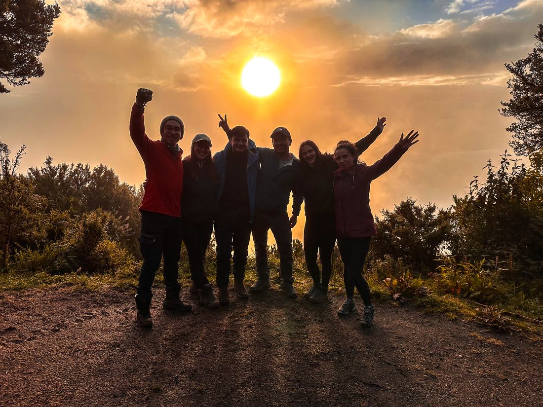 Sunset on the trail