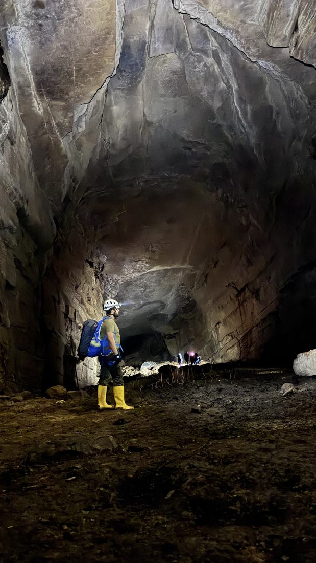 Entering the Cave of the Tayos